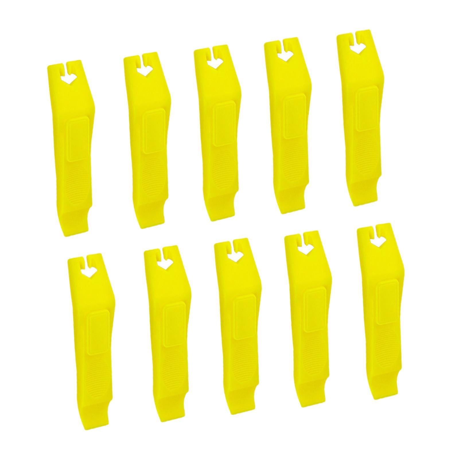 10x Bike Tire Levers Parts Bike Tire Removal Tool for Outdoor Road Bike Yellow