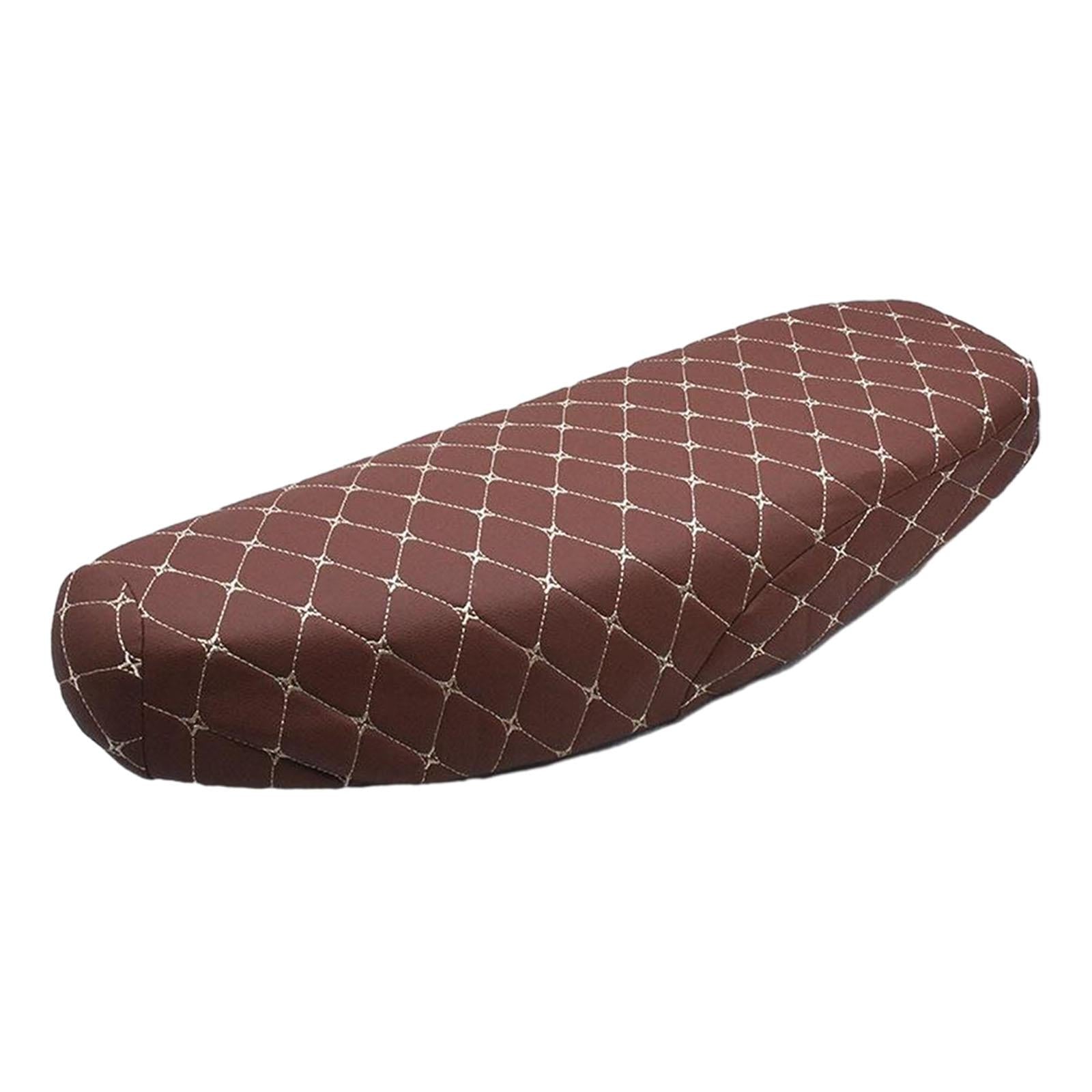 Bending Beam Motorcycle Seat Cover Accessories Comfortable Anti Slip Cushion Brown