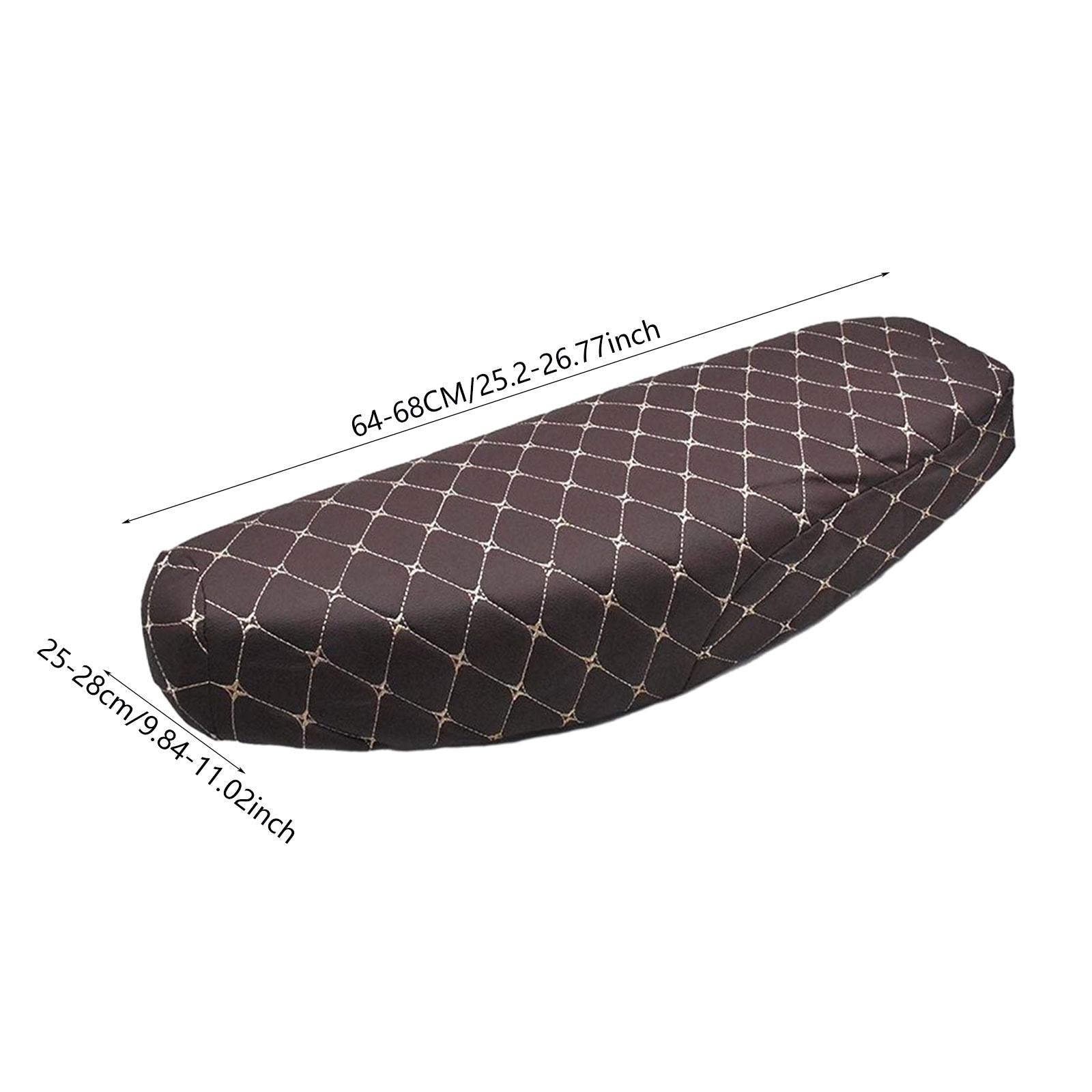 Bending Beam Motorcycle Seat Cover Accessories Comfortable Anti Slip Cushion Dark Red