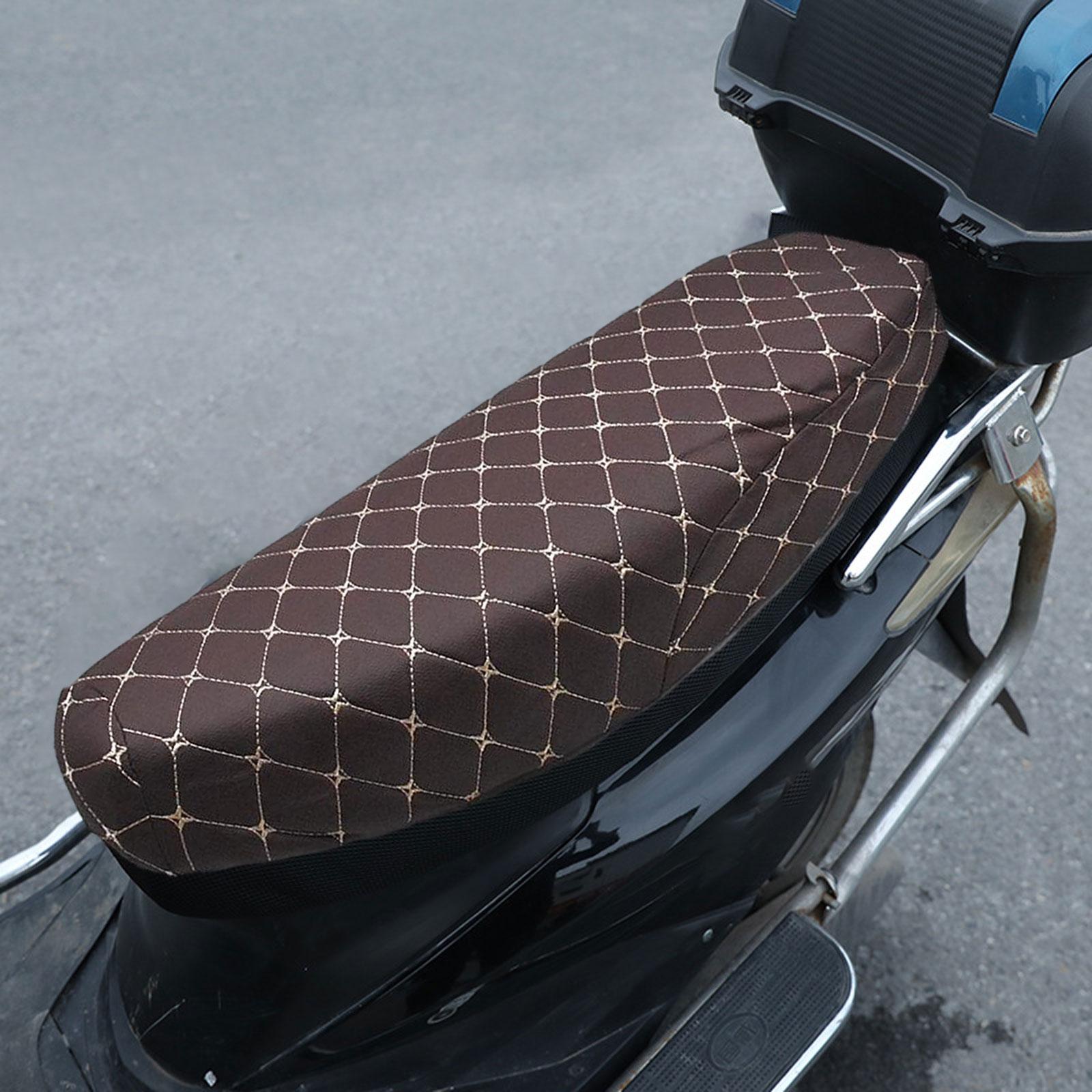 Bending Beam Motorcycle Seat Cover Accessories Comfortable Anti Slip Cushion Dark Red
