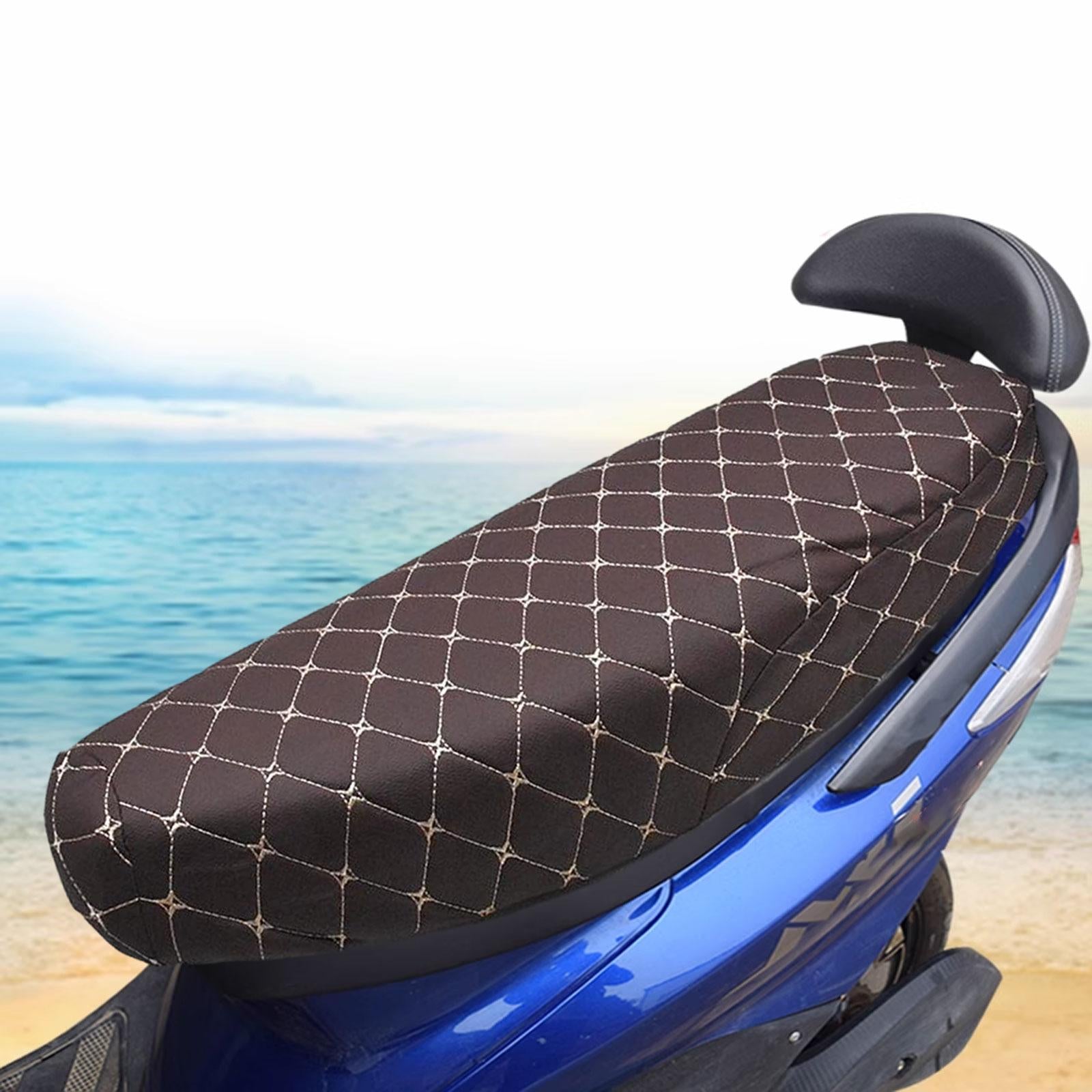 Bending Beam Motorcycle Seat Cover Accessories Comfortable Anti Slip Cushion Dark Red