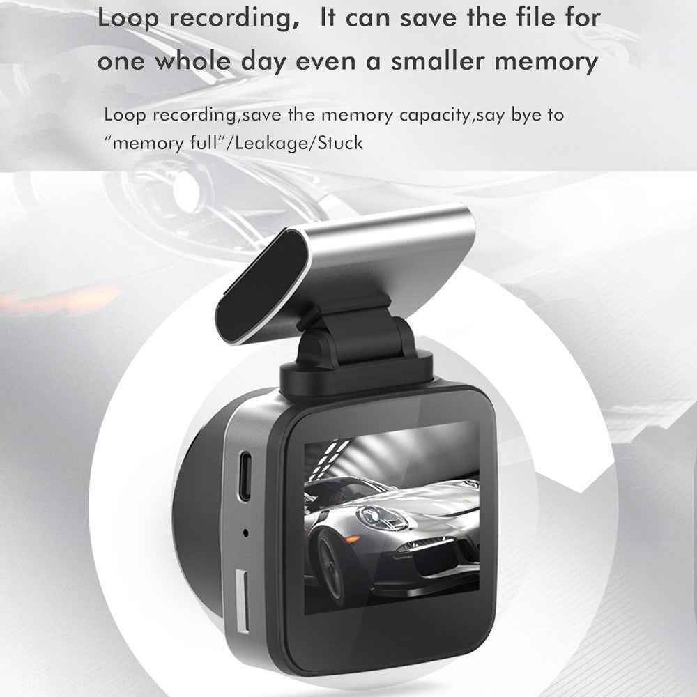 ANYTEK Q2M 2.0-inch HD 2K Car DVR Parking Monitoring Night Vision Front Rear Dual Camera Driving Recorder Dash Cam