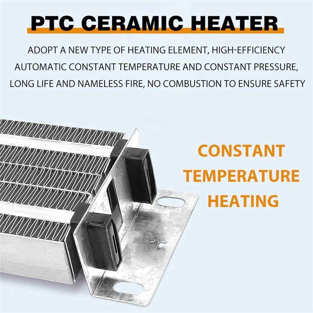 12V 600W Dual Hole Car Heater Window Defrosting Defogging Vehicle Interior PTC Heater