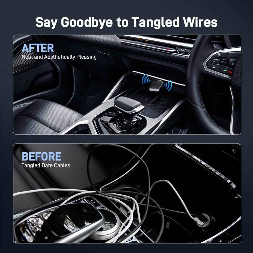K82 Mini Wireless Carplay Adapter Low Latency Android Auto Adapter