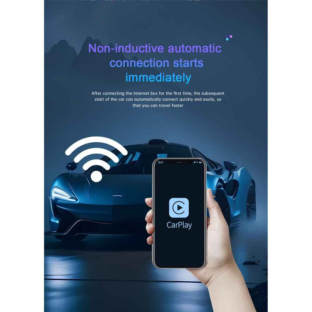 Wireless Carplay Adapter CarPlay Smart Box Convert Wired to Wireless Dongle for Apple Android