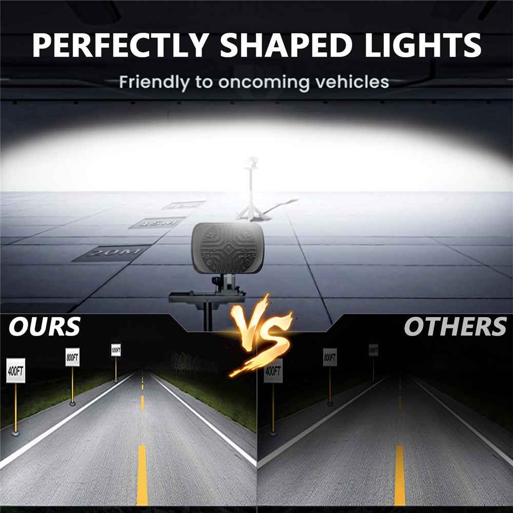 5 x 7 Inch Square LED Headlight High Brightness IP67 Waterproof High Low Beam Truck Front Headlamp