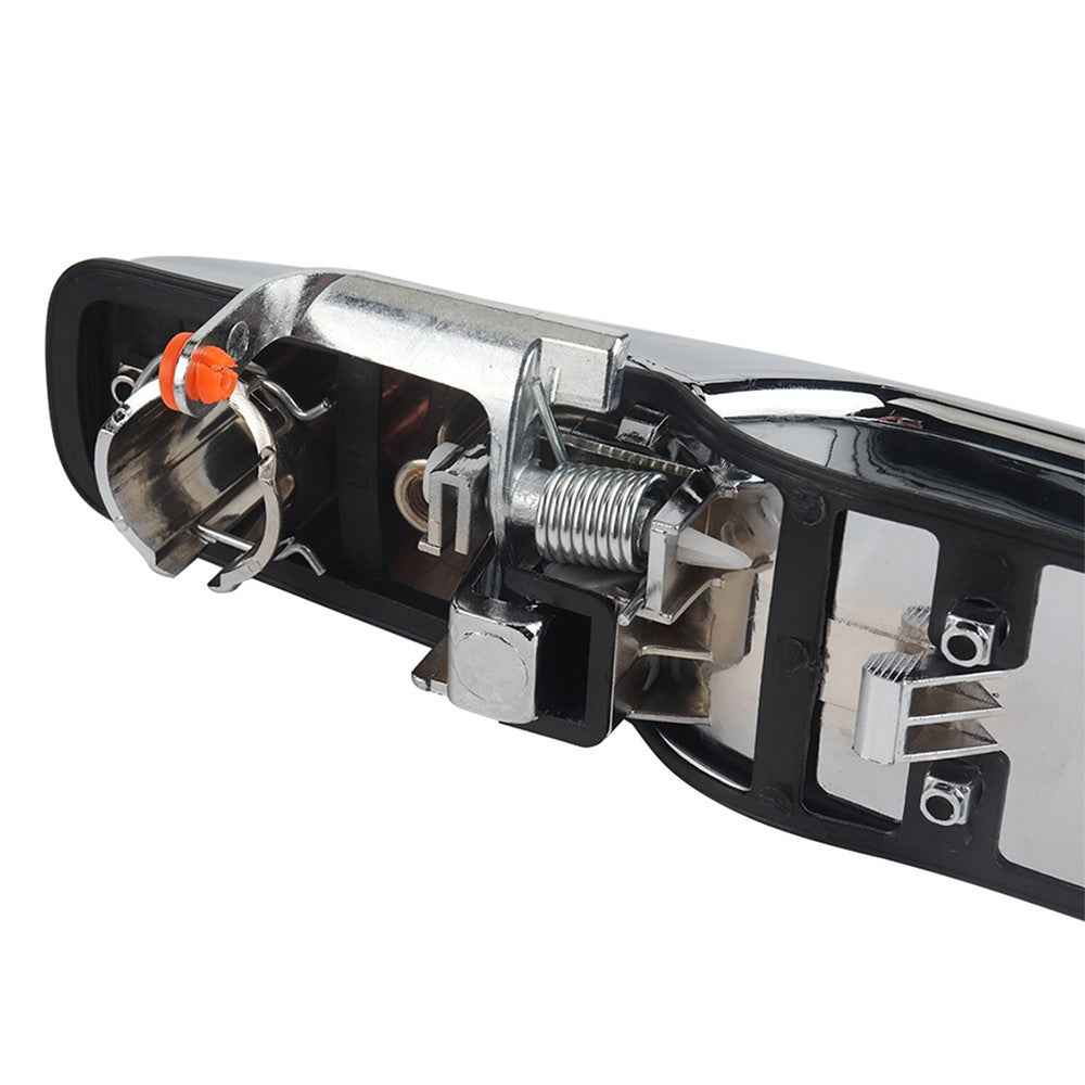 A5050-01 Electroplated Front Driver Left Side Exterior Door Handle Compatible with ESCALADE 2007-2014, SILVERADO 1500 2007-2013 (OE: 22738721)
