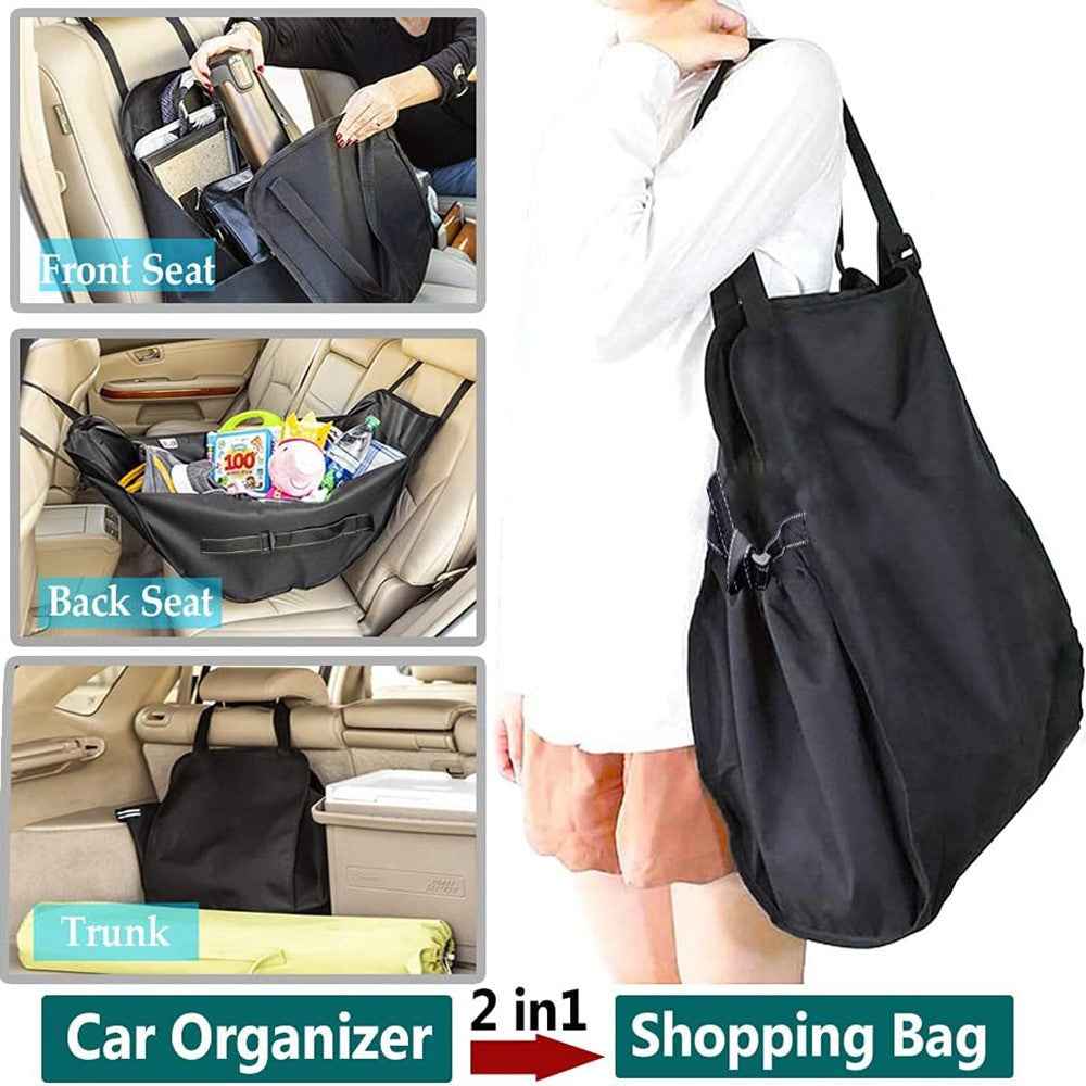 Waterproof Oxford Fabric Car Backseat Hanging Storage Pouch Multipurpose Organizer Bag