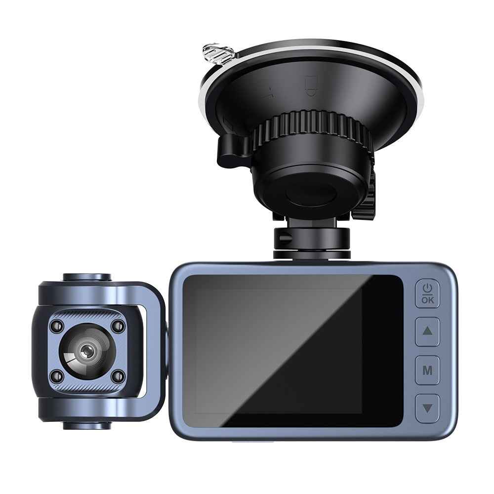 4K Dual Lens Dash Cam Night Vision WiFi Car DVR Front and Inside Camera Recorder with 360 Degree Rotatable Lens