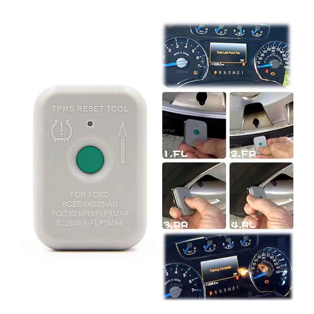 Portable TPMS Reset Tool Car TPMS Sensor for F-150 / Mustang / Edge / Escape / Explorer Tire Pressure Monitor Gauge, TPMS-19 / 8C2Z-1A203-A