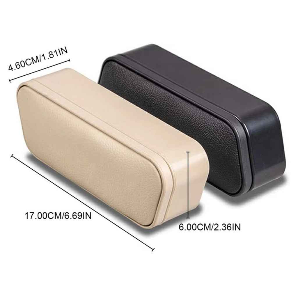 Multi-Functional Storage Car Armrest Elbow Pad Height-Adjustable Vehicle Armrest Box Cushion - Brown