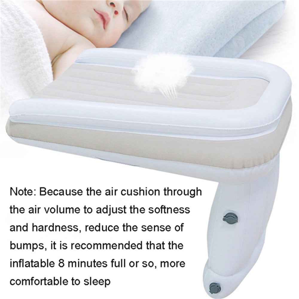 Flocking+PVC Inflatable Airplane Car Bed for Toddler Baby Travel Plane Sleeping Bed