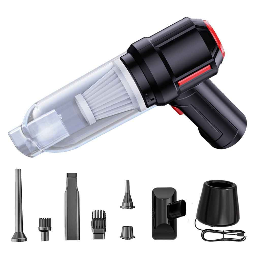 SUITU ST-6629 Cordless Handheld Vacuum Car Vacuum Cleaner Mini Rechargeable Dustbuster with Base - Black