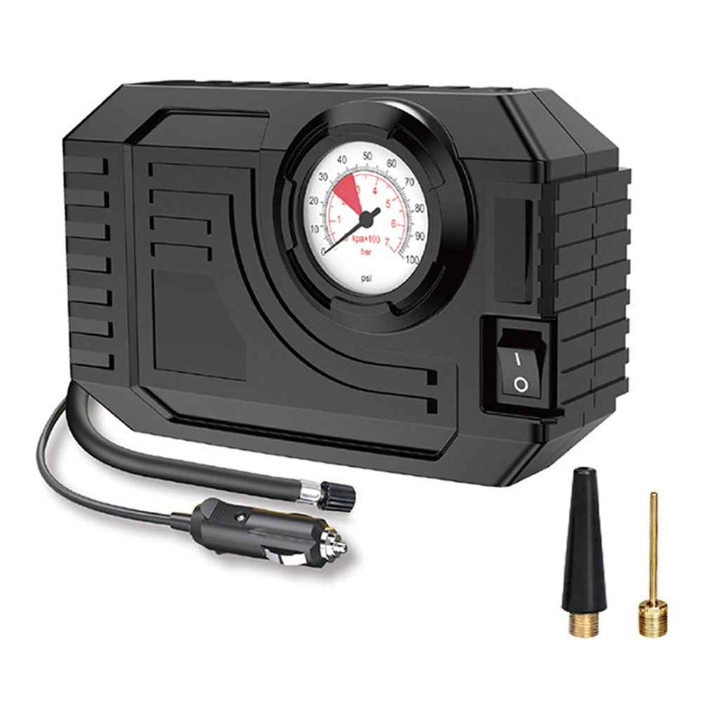 CARSUN C3011 Car Air Compressor 12V Portable Electric Car Tire Inflator Pump with Tyre Pressure Gauge / LED Light