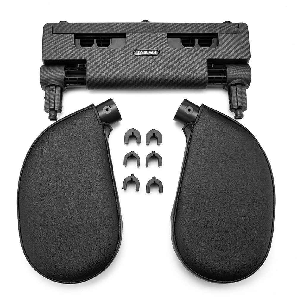 A03 Car Headrest Seat Backrest Neck Guard Travel Side Sleeper U-Shaped Sleeping Aid Car Back Seat Cushion - Black