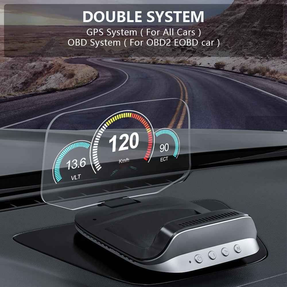 C3 OBD HUD Auto Projector GPS Navigation Speedometer Head Up Display Car Electronic Accessories