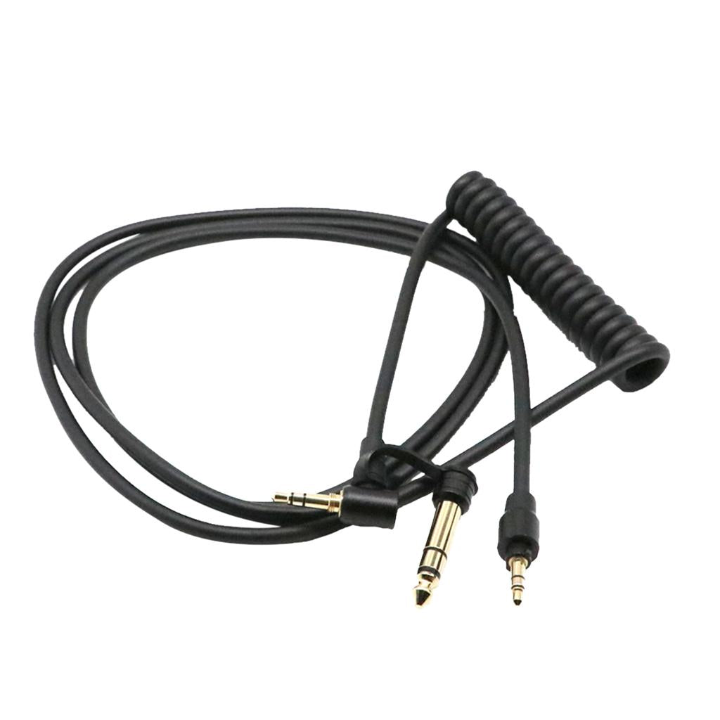 3.5mm Aux Male to Male Audio Stereo Headphone Cable Extension Cord Black