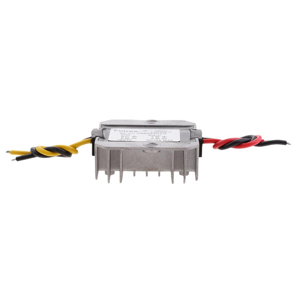 Waterproof DC-DC Converter Step-Down Buck 12V/24V to 5V 10A 50W Car Power