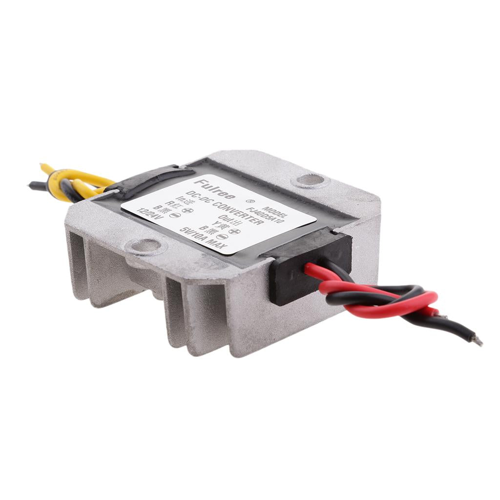 Waterproof DC-DC Converter Step-Down Buck 12V/24V to 5V 10A 50W Car Power