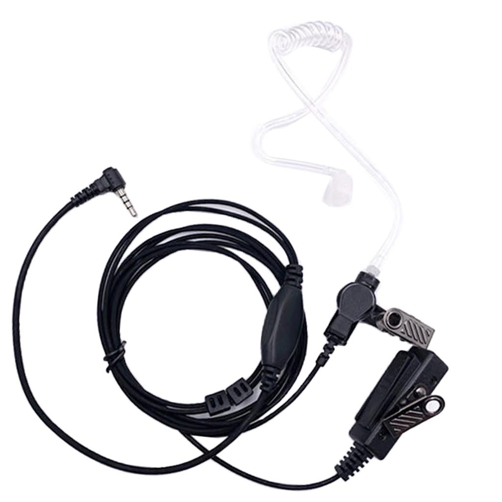 Acoustic Air Tube Earpiece with Microphone for Yaesu Vertex Walkie Talkie