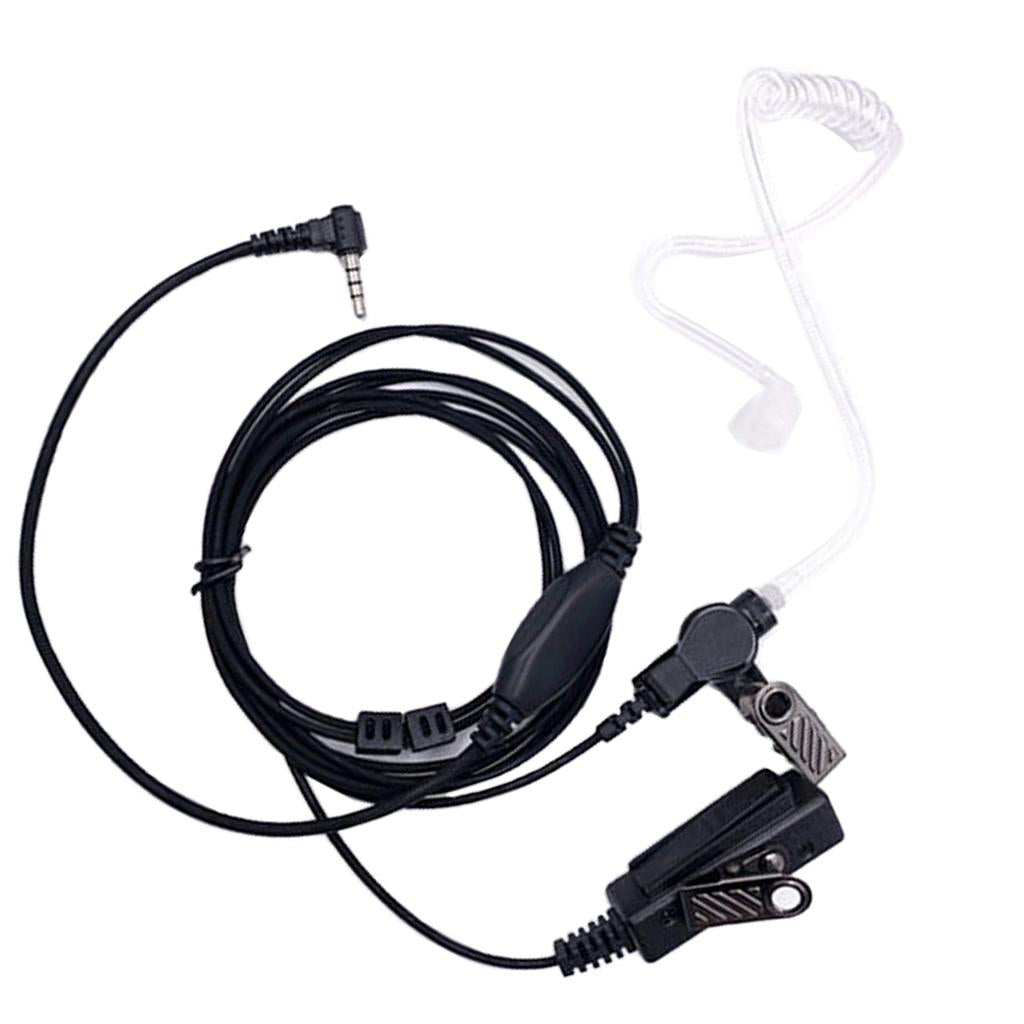 Acoustic Air Tube Earpiece with Microphone for Yaesu Vertex Walkie Talkie