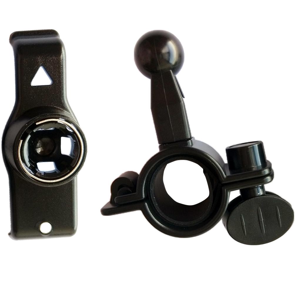 Motorcycle Bicycle Bike Handlebar Mount Holder For GPS Garmin Nuvi 24xx Series (2400 2415 2440 2445 2415LT 2445LMT 2455LMT 2455LT 2460LT) Black