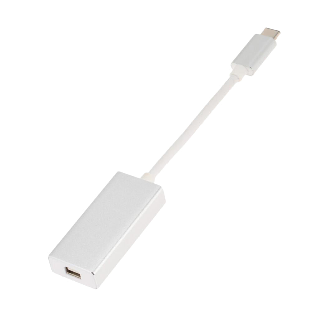 USB C Type C Mini Display Port DP Adapter Support 4K Male to Female silver