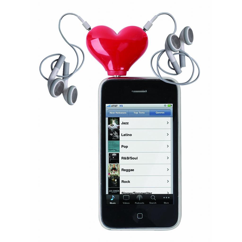3.5mm Audio Stereo Y Splitter Cable Cute Heart Shape