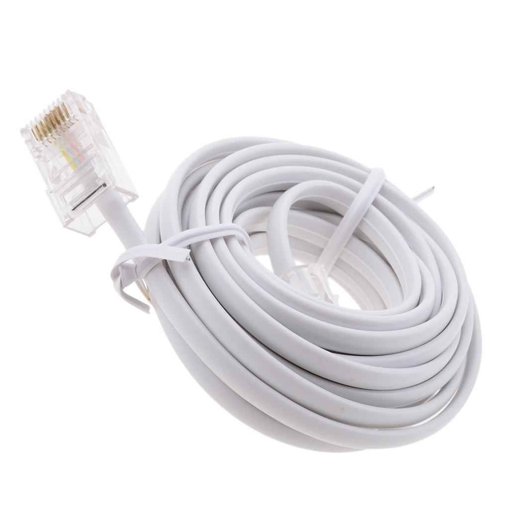 RJ11 ADSL to Ethernet Modem Cable 8P 4C 6P 4C ASDL Patch Wire 4 pin