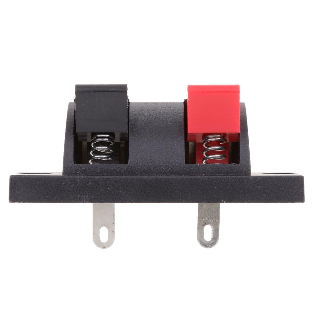 Push Release Connector Plate Stereo Speaker Terminal 2 Position 2 Pin