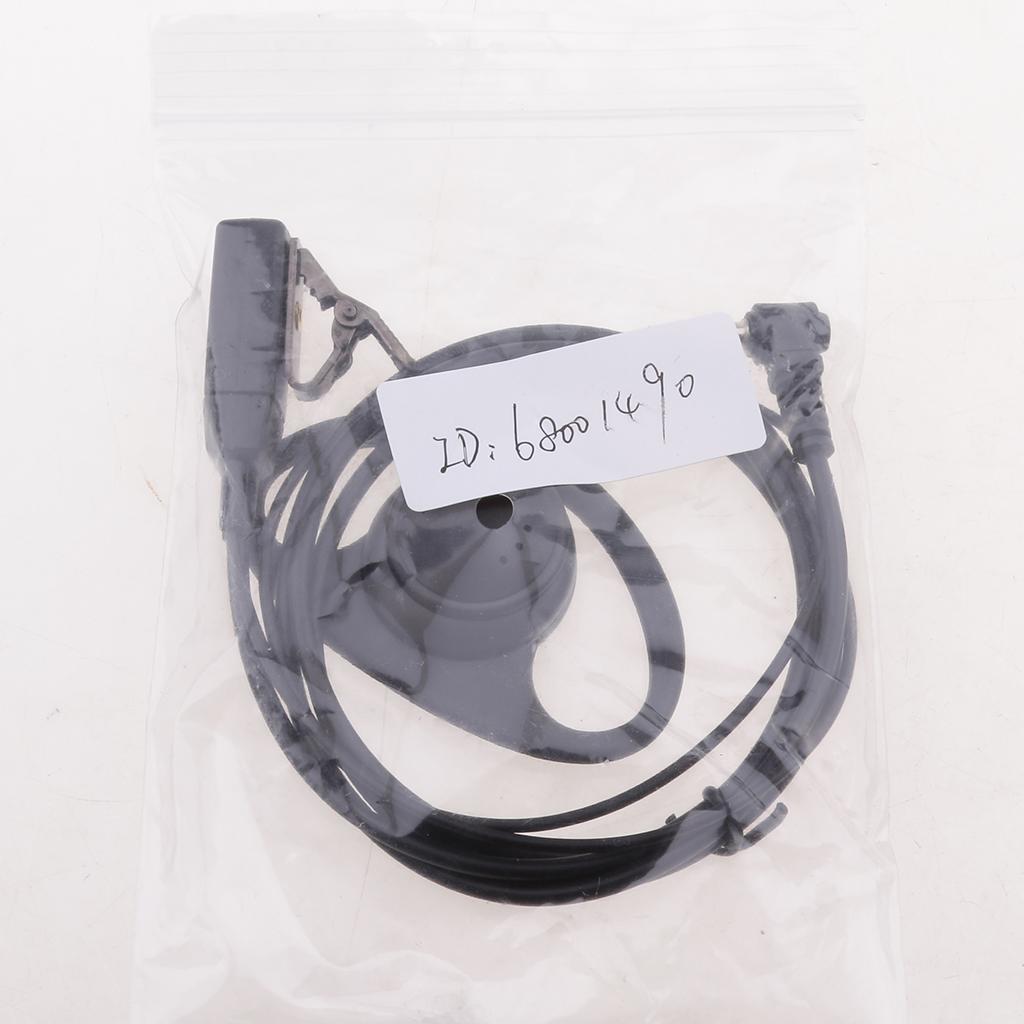 D-shape Headset Earpiece PPT with Mic for Yaesu Vertex Standard Radio