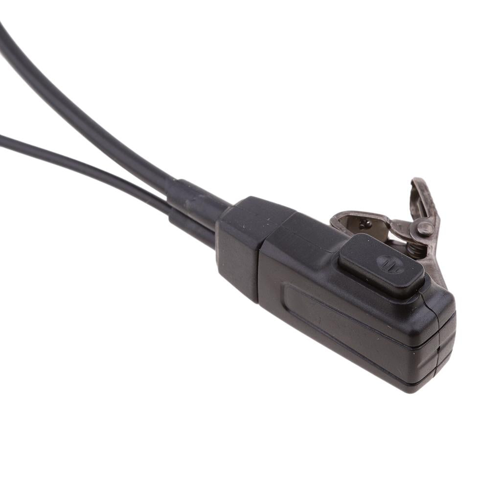D-shape Headset Earpiece PPT with Mic for Yaesu Vertex Standard Radio