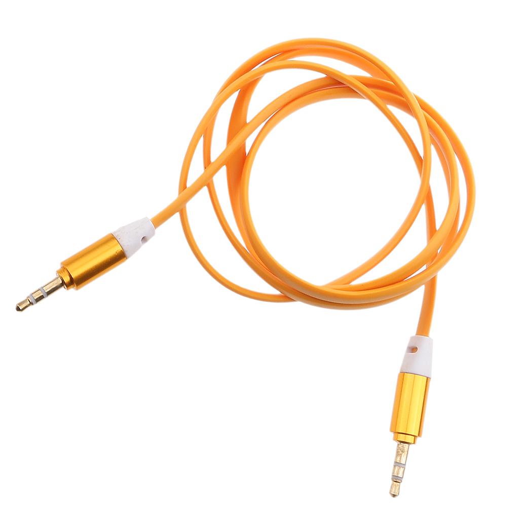3.5mm Male to Male AUX Auxiliary Audio Flat Noodle Cable 3FT