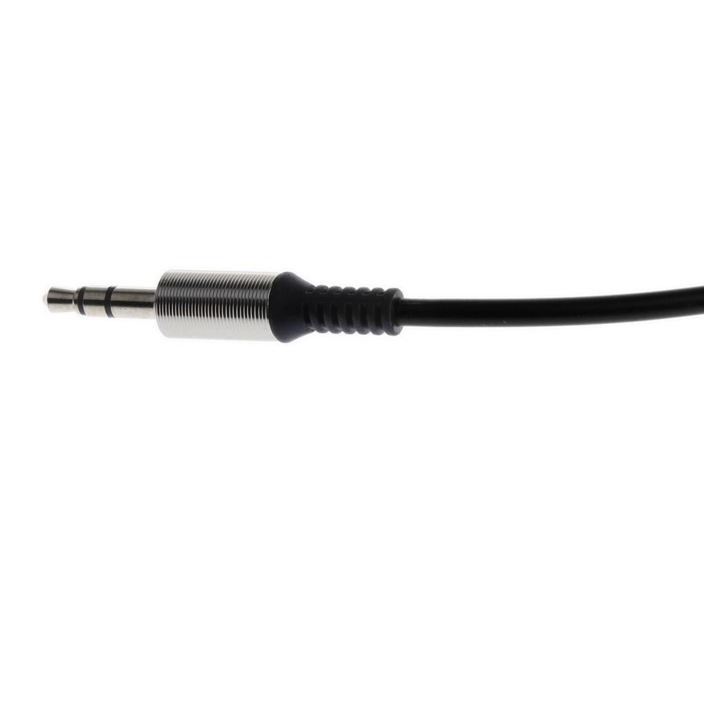 3.5mm Auxiliary Audio Male to Male Cable 90 Degree Right Angle Line Black