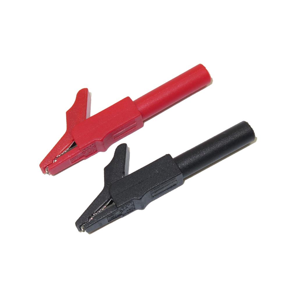 Cleqee P2007 5PCS Alligator Clip to 4mm Banana Female Jack Test Adapter