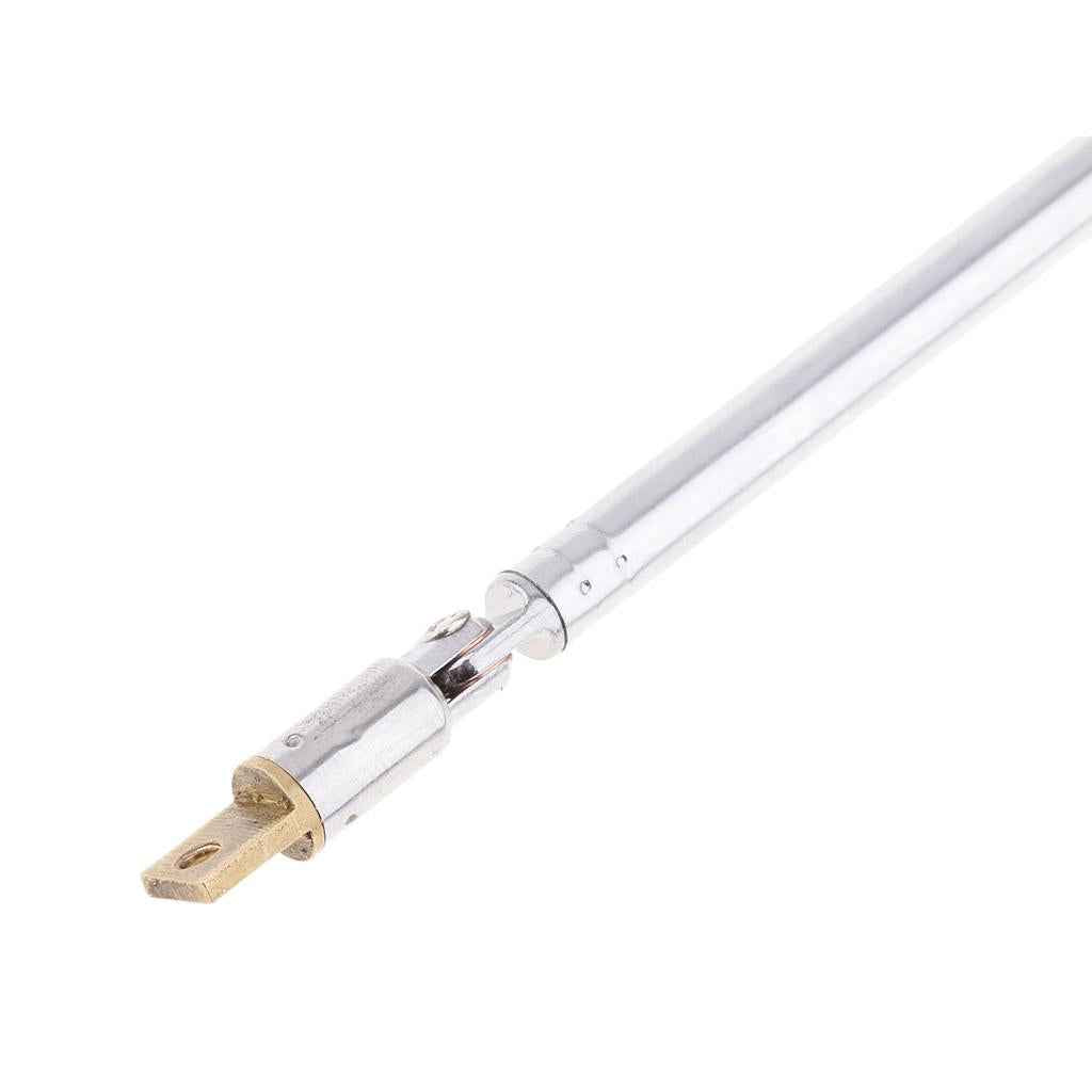 Stainless Steel 50cm 20" 6 Sections Telescopic Antenna Replacement for FM Radio TV AD