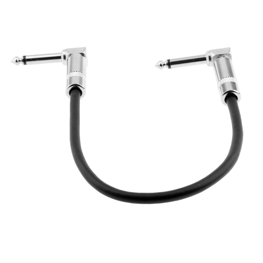 1/4 Inch to 1/4 Inch 6.35mm Jack Right Angle to Right Angle Cable 0.3Meter