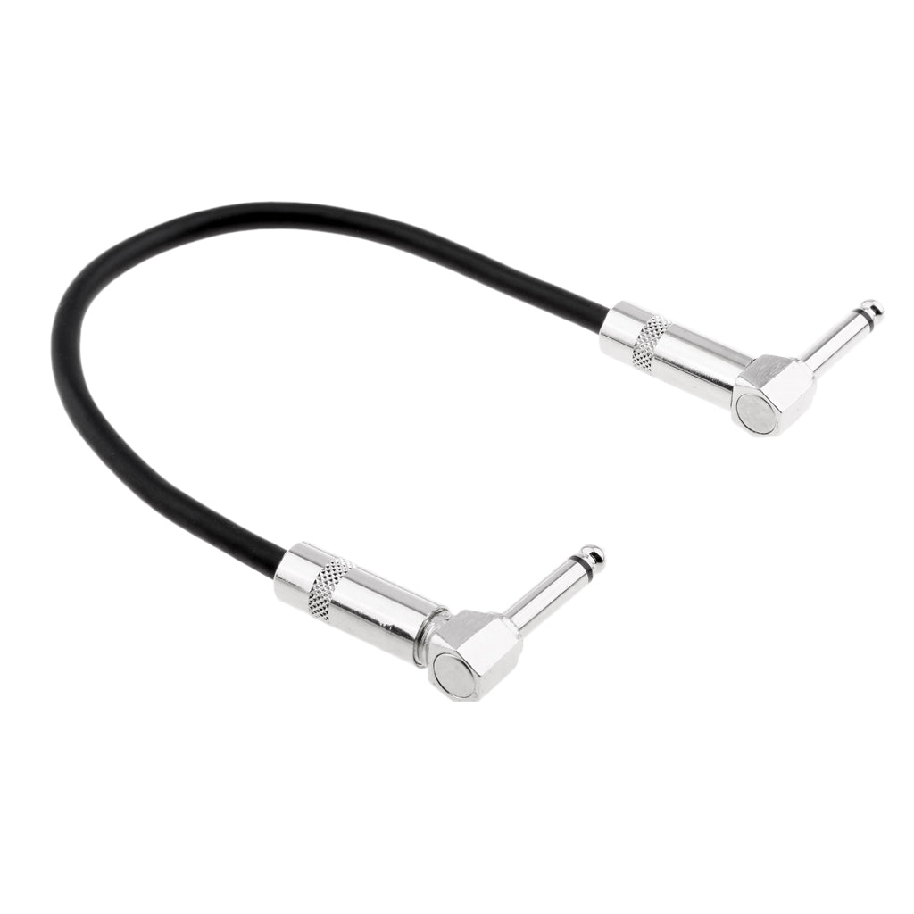 1/4 Inch to 1/4 Inch 6.35mm Jack Right Angle to Right Angle Cable 0.3Meter