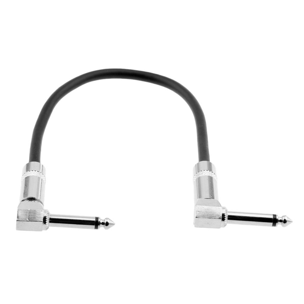 1/4 Inch to 1/4 Inch 6.35mm Jack Right Angle to Right Angle Cable 0.3Meter