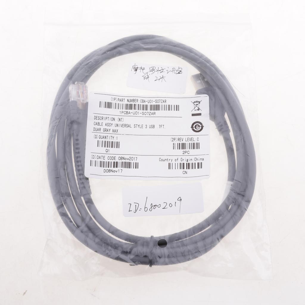 USB Cable for Barcode Scanner LS2208 3408 4278 7808 M2007 Motorola Symbol