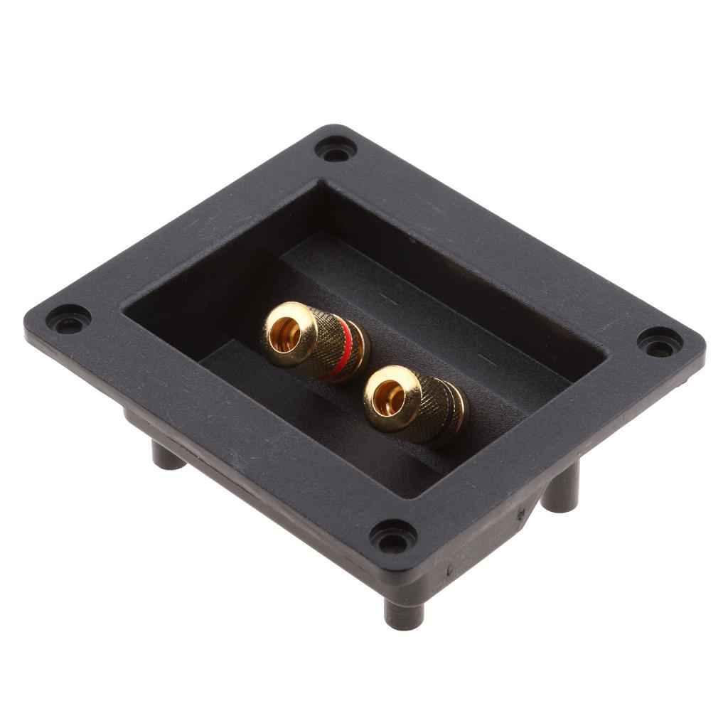 Car Stereo 2Way Speaker Box Terminal Square Spring Cup Connectors