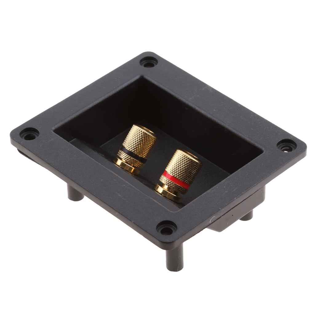 Car Stereo 2Way Speaker Box Terminal Square Spring Cup Connectors