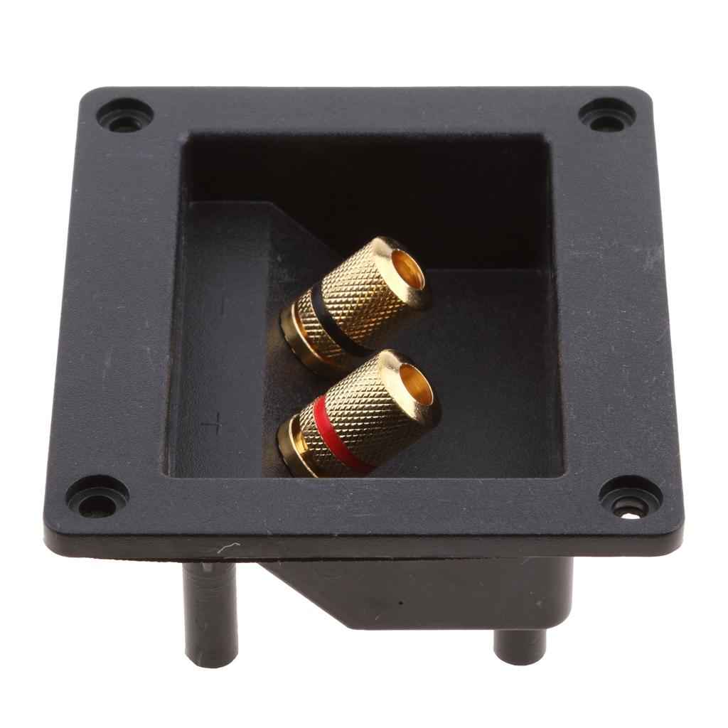 Car Stereo 2Way Speaker Box Terminal Square Spring Cup Connectors