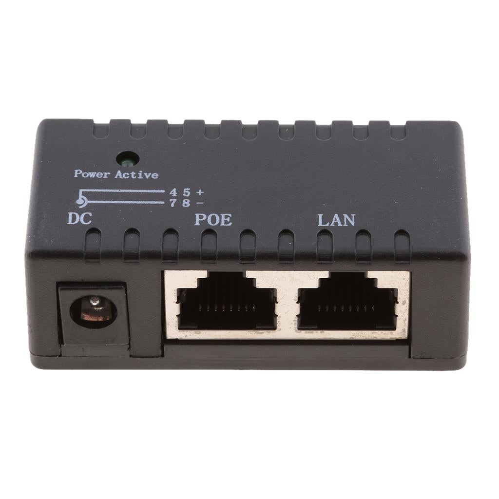 POE LAN Injector Splitter Power Supply Module for AP IP Camera Phone black
