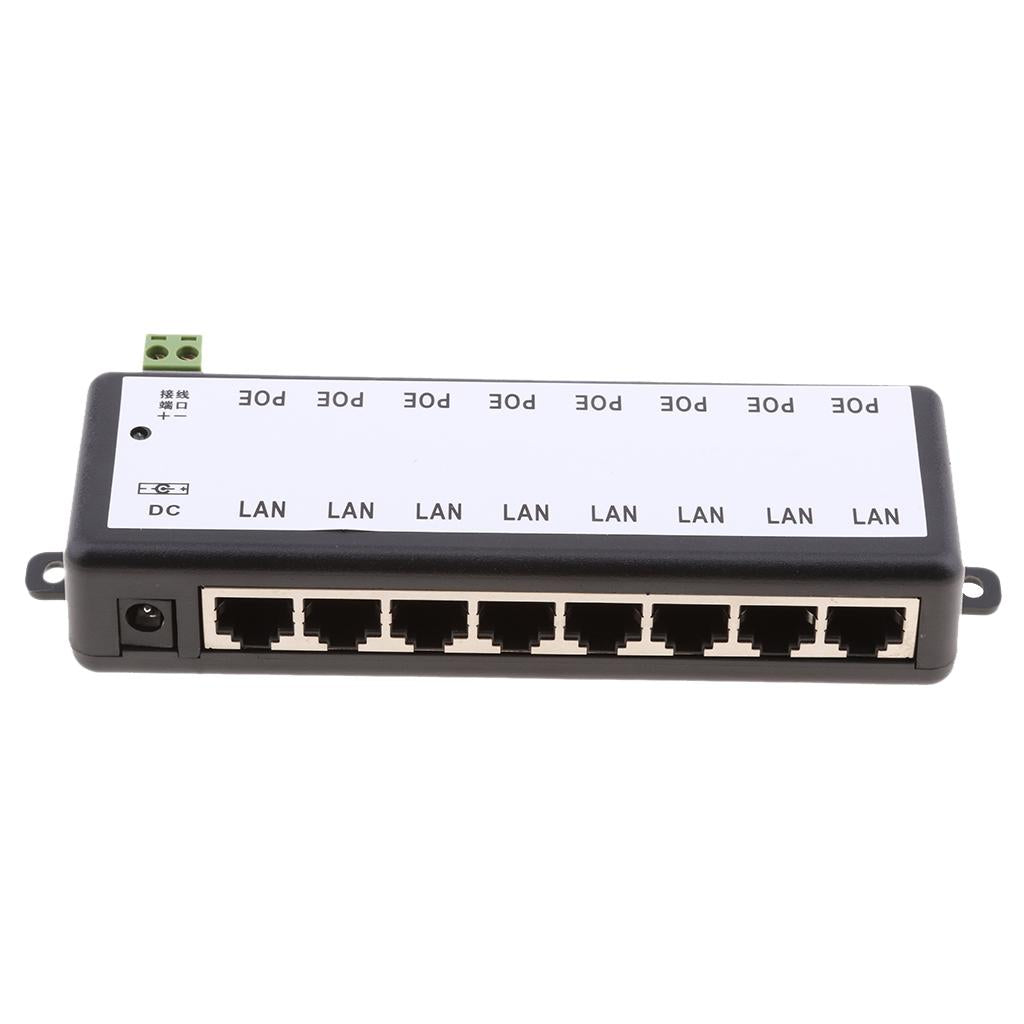 8 LAN POE Ports Module Injector Power Over Ethernet Router for IP Camera
