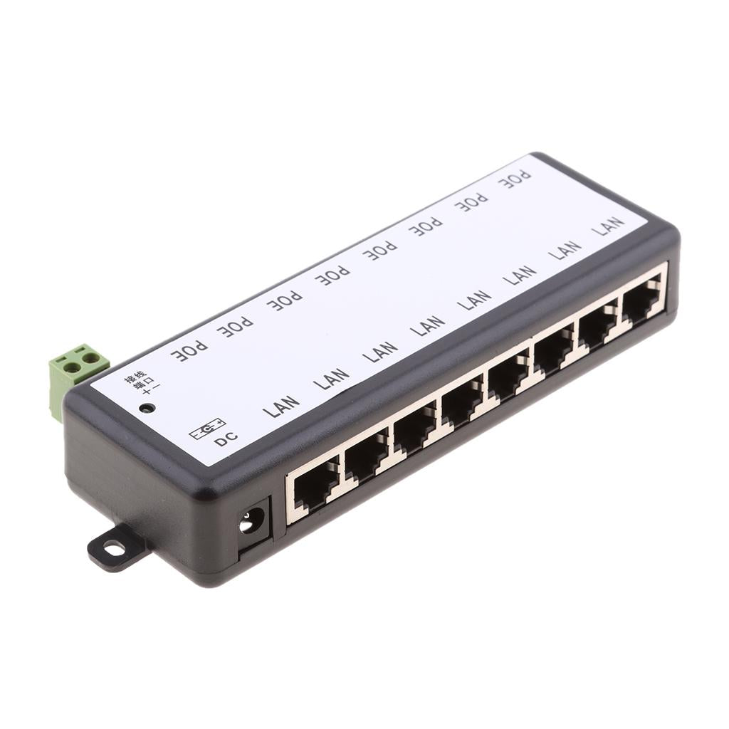 8 LAN POE Ports Module Injector Power Over Ethernet Router for IP Camera