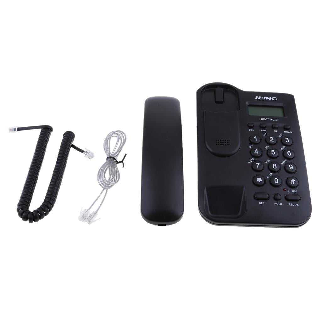 Fixed Telephone Home Office Wall Mount Hotel Wall-mounted KX-T076CID Black