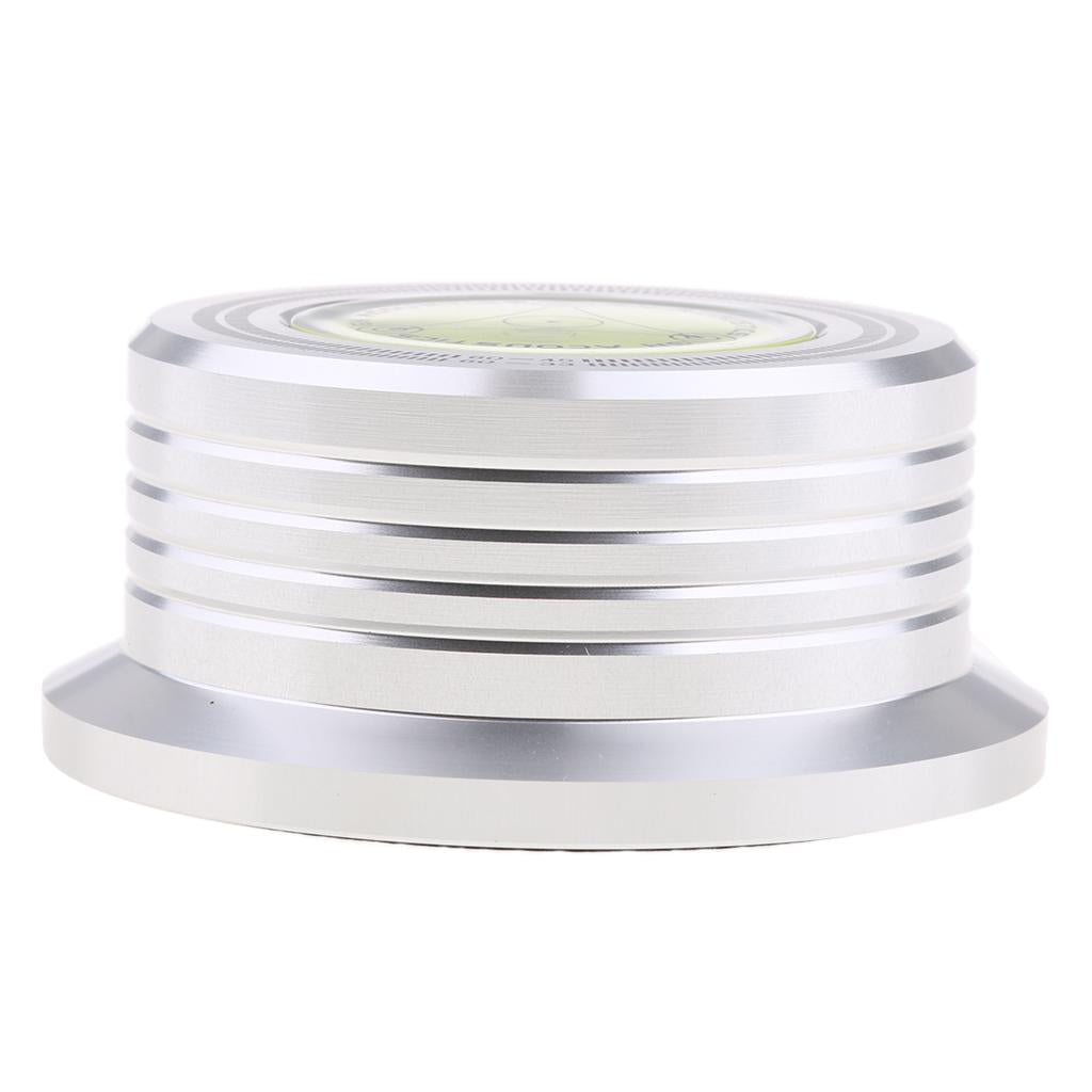 Aluminum Record Weight LP Disc Stabilizer Turntable Vinyl Clamp Silver