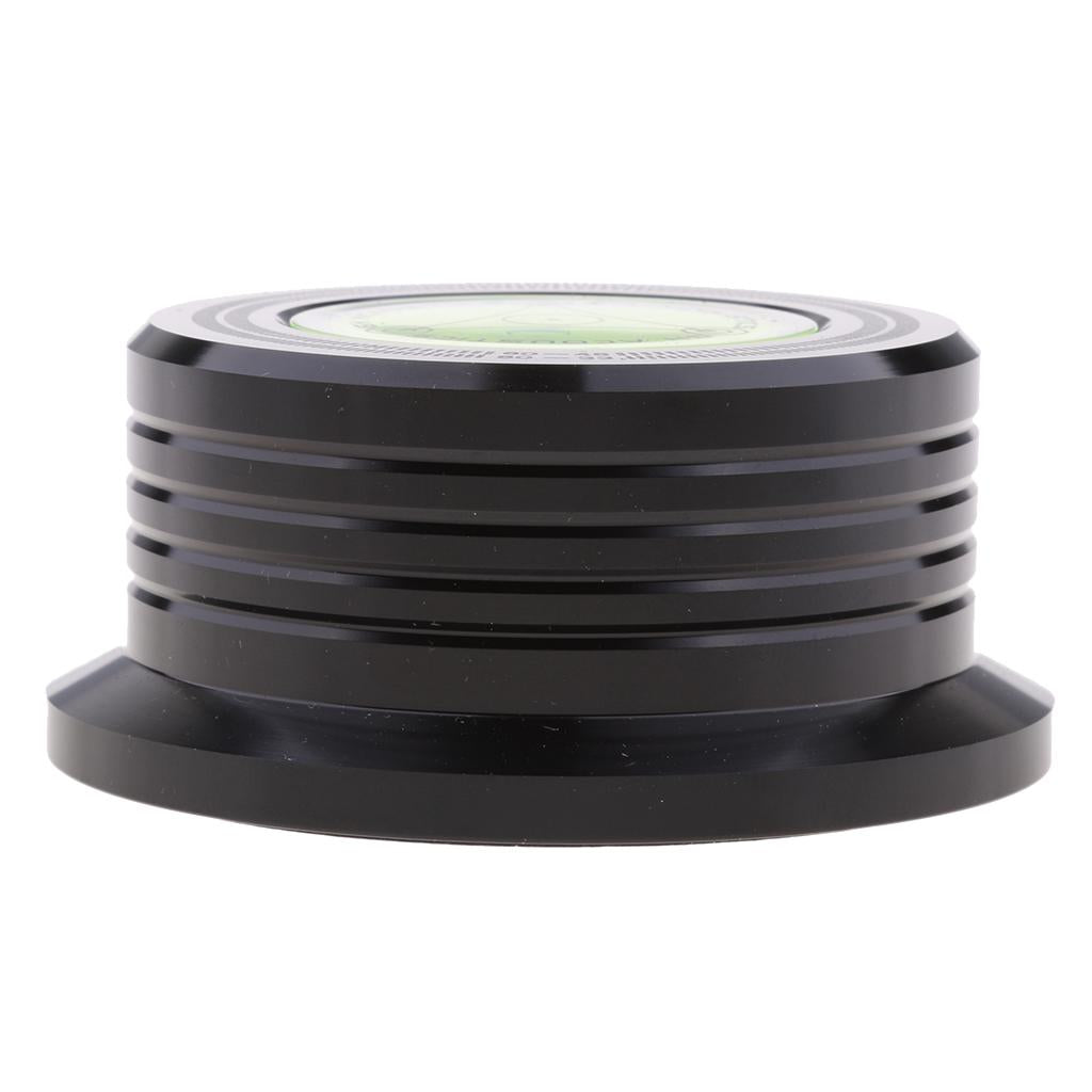 Aluminum Record Weight LP Disc Stabilizer Turntable Vinyl Clamp Black