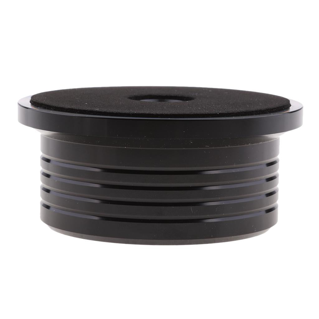 Aluminum Record Weight LP Disc Stabilizer Turntable Vinyl Clamp Black